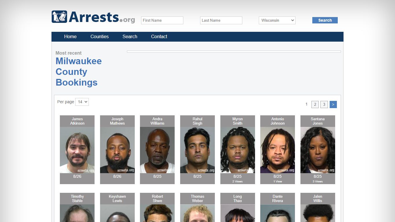 Milwaukee County Arrests and Inmate Search